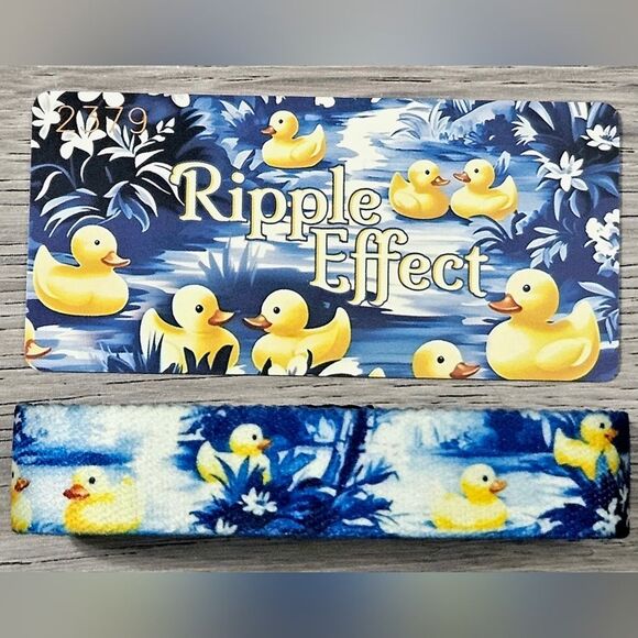 ZOX "RIPPLE EFFECT" #2779 RUBBER DUCKY SUMMER New Med CUTE COLLECTIBLE Wristband - Picture 1 of 4